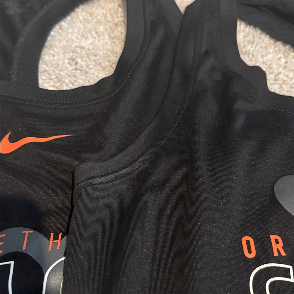 Orangetheory Black Tank Top with Orange Logo - Picture 2 of 2